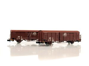 set zavřených vozů Gbqrss 1742 DR Fleischmann 826214