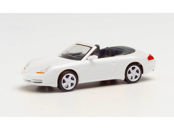 Porsche 996 C4 cabrio bílé Herpa 032674-002