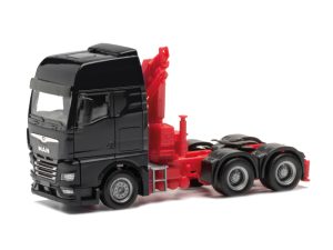 MAN TGX GX tahač černý s nakládací rukou Herpa 313100-003