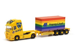 Volvo Gl. XL 2020 kontejnerový návěs acargo/Hapag Lloyd - doprodej Herpa 317436
