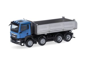 MAN TGS NN sklápěč modrý / stříbrný Herpa 319140