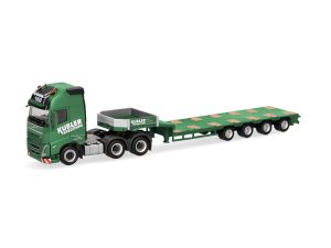Volvo FH GL XL 2020 hlubinový návěs Kübler Herpa 319492