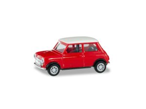 Mini Cooper červený s přídavnými reflektory Herpa 420471