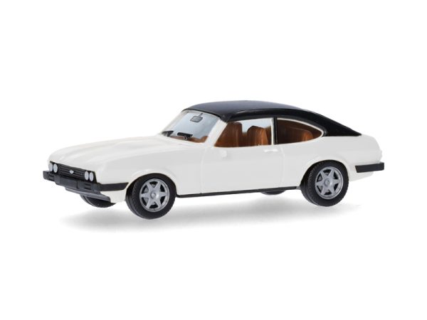 Ford Capri bílý s vinylovou střechou Herpa 420570-003