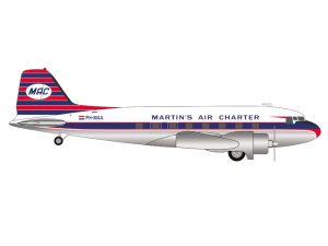 DC-3 Martins Air Charter – PH-MAA Herpa 573566