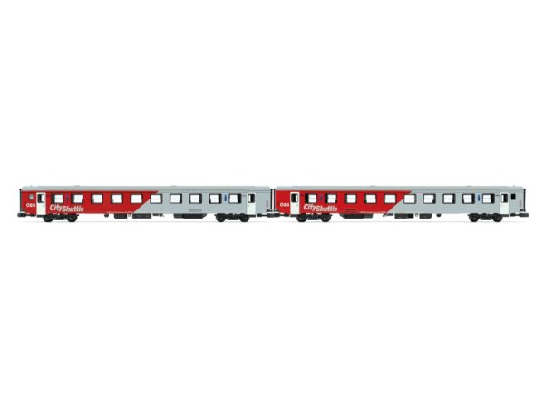 set dvou osobních vozů City Shuttle Wortmarke ÖBB Jägerndorfer 60280