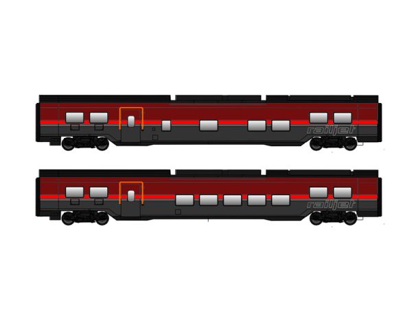 set vozů Railjet II ÖBB Jägerndorfer 71211