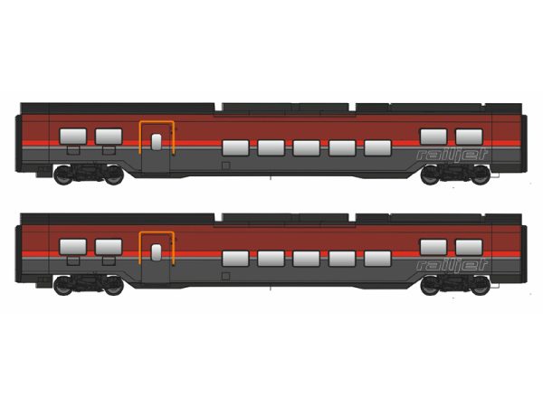 set osobních vozů Railjet II ÖBB Jägerndorfer 71221
