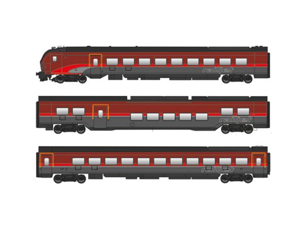 set vlaku Railjet ÖBB Jägerndorfer 72302