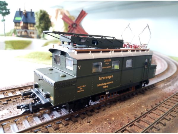 vůz pro údržbu vrchního vedení 701 408 Tutzing zelený DRG II.epocha Liliput L136130 - Image 5