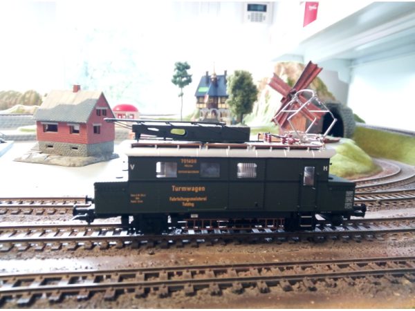 vůz pro údržbu vrchního vedení 701 408 Tutzing zelený DRG II.epocha Liliput L136130 - Image 3