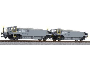 set výsypných vozů na štěrk BLS VI.epocha s nákladem štěrku Liliput L230111