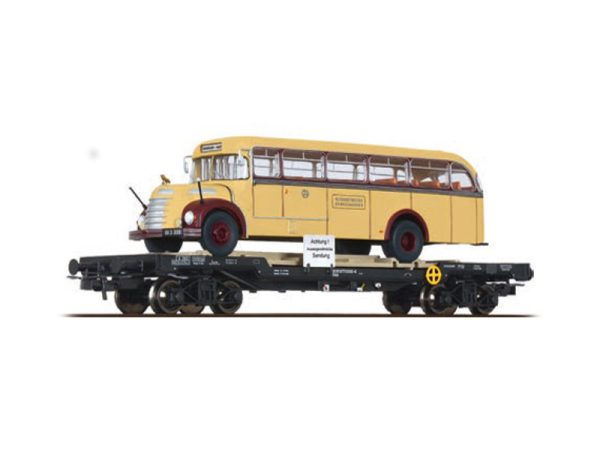 plošinový vůz s autobusem Gräf+Stift ÖBB IV.epocha Liliput L235784
