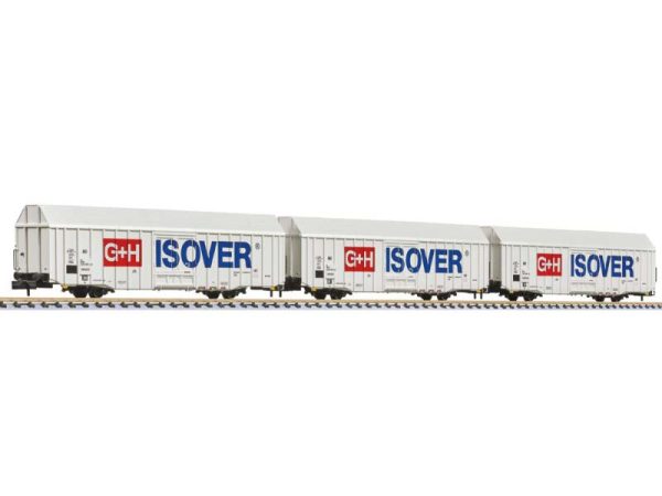 set zavřených vozů Hbbks DB AG G+H ISOVER Liliput L260159