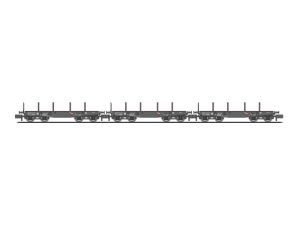 set těžkotonážních plošinových vozů SSy 45 DB Liliput L260167