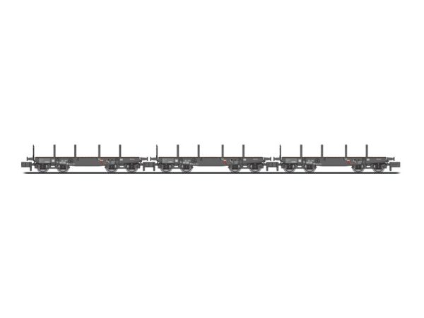 set těžkotonážních plošinových vozů SSy 45 DB Liliput L260167
