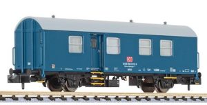 zavřený obytný vůz stavebního vlaku DB modrý V.epocha Liliput L265051