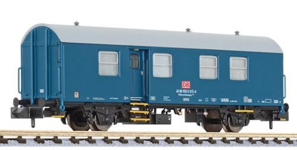 zavřený obytný vůz stavebního vlaku DB modrý V.epocha Liliput L265051