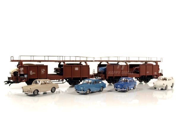 dvojice vozů na přepravu aut Laaes DB #1 Märklin 46129 - Image 3