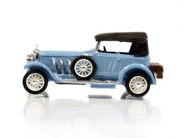 Marcedes Benz 28/95 Sport-Phaeton 1922 cabrio zavřený modrý Modelauto 87541 - Image 4
