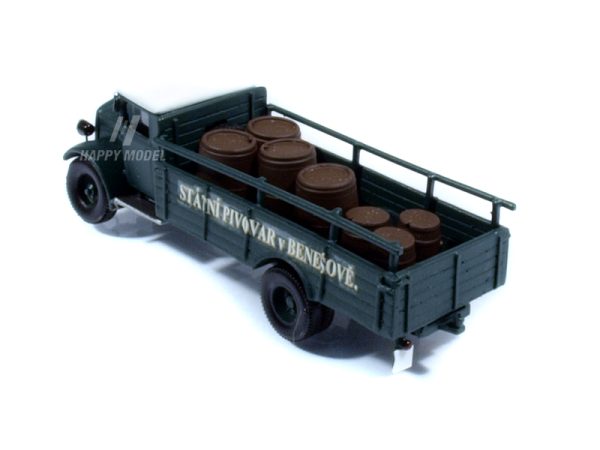 Praga N nízkoložný valník 1935 Statní pivovar v Benešově Modelauto 87563 - Image 3