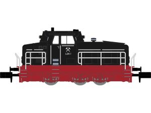 dieselová lokomotiva DHG 700 C důlní černá DCC Nürnberger Modelleisenbahnen 123302