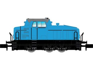 dieselová lokomotiva DHG 500 C muzeální světle modrá DCC Nürnberger Modelleisenbahnen 123303