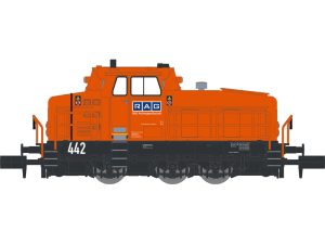 dieselová lokomotiva DHG 500 C RAG oranžová DCC Nürnberger Modelleisenbahnen 123500