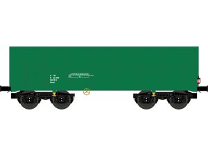 otevřený vůz Eamnos On Rail zelený s logem VI.epocha s koncovým světlem Nürnberger Modelleisenbahnen 540690