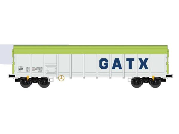 otevřený vůz s pohyblivou střechou Tamns GATX šedý/zelený VI.epocha Nürnberger Modelleisenbahnen 550602