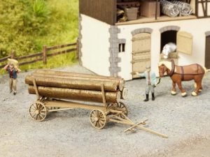 stavebnice dřevěného vozu na dříví - doprodej Noch 14243