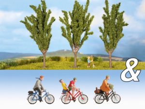 cyklisté a topoly - doprodej Noch 94005