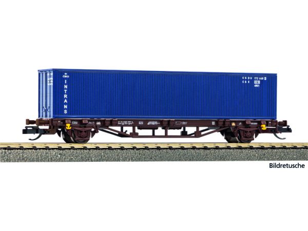 kontejnerový vůz ČD s kontejnerem Intrans Piko 47728