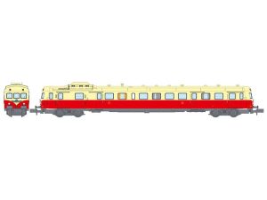 motorový vůz X-2806 krémová střecha 1/2. třída Le Cévenol  MARSEILLE SNCF RAILS EUROP EXPRESS NW246