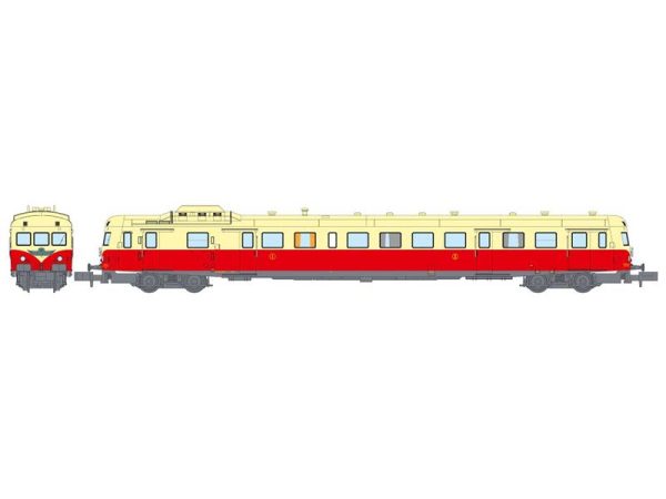 motorový vůz X-2806 krémová střecha 1/2. třída Le Cévenol  MARSEILLE SNCF RAILS EUROP EXPRESS NW246