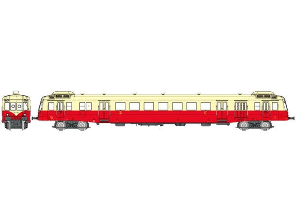 motorový vůz X-2434 1/2. třída CAEN krémová střecha RAILS EUROP EXPRESS NW253