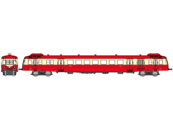 motorový vůz X-2470 1/2. třída METZ červená střecha RAILS EUROP EXPRESS NW255