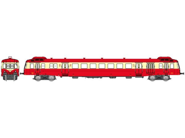 motorový vůz X-2463 1/2. třída RENNES červená střecha RAILS EUROP EXPRESS NW256