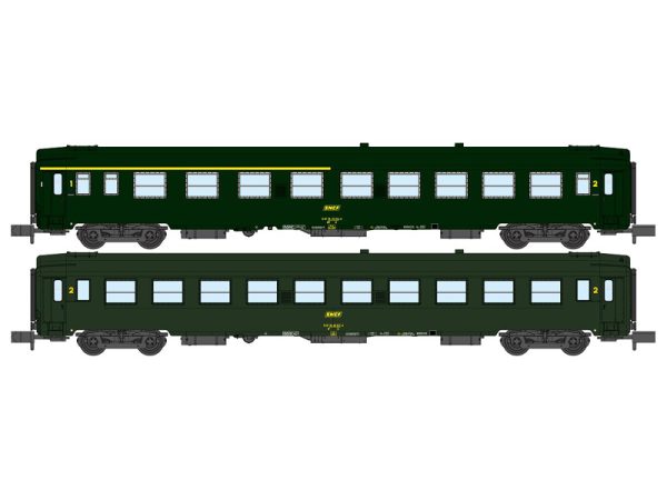 set osobních vozů UIC Y A4B5 a B10 SNCF RAILS EUROP EXPRESS NW258