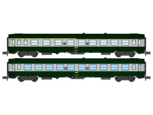 set osobních vozů UIC Y A4B5 a B10 SNCF RAILS EUROP EXPRESS NW260