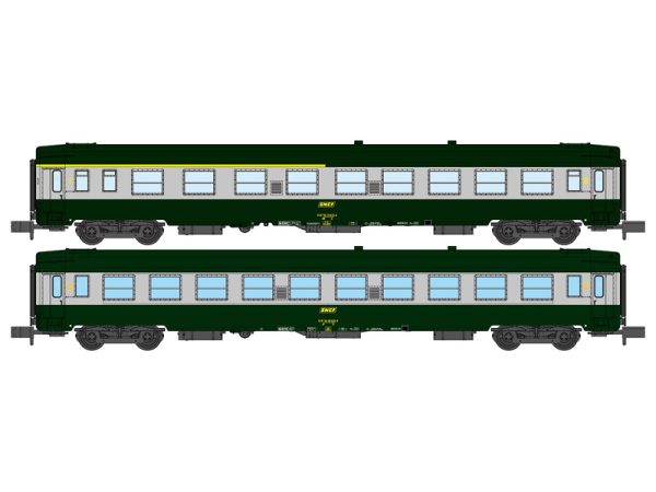 set osobních vozů UIC Y A4B5 a B10 SNCF RAILS EUROP EXPRESS NW260