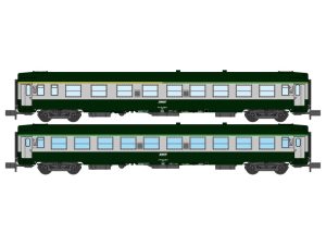 set osobních vozů UIC Y A4B5 a B10 SNCF RAILS EUROP EXPRESS NW263