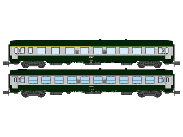 set osobních vozů UIC Y A4B5 a B10 SNCF RAILS EUROP EXPRESS NW263