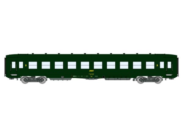 osobní vůz B10 2.třídy zelený SNCF RAILS EUROP EXPRESS VB393