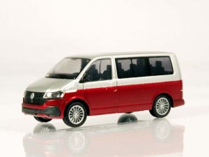 Volkswagen T6.1 Bus KR stříbrný/červený Rietze 11672