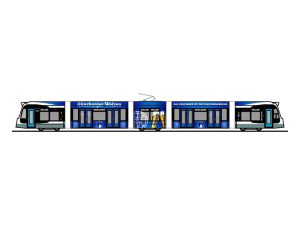 Siemens Combino SWU Ulm - Radbrauerei Günzburg Rietze STRA01108
