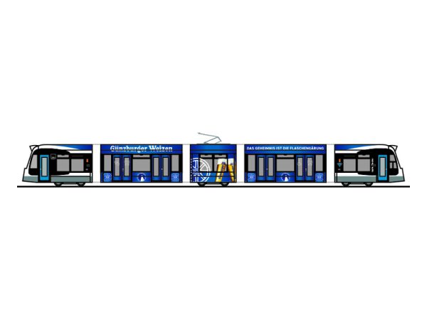 Siemens Combino SWU Ulm - Radbrauerei Günzburg Rietze STRA01108