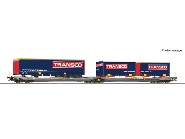 dvojitý kapsový vůz T3000e HUPAC Roco 6600113