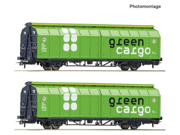 set vozů s posuvnou stěnou Green Cargo Roco 6600114