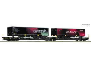 dvojitý kapsový vůz T3000e TX Logistik Roco 6600170